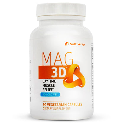 SaltWrap Mag 3D – Daytime (Non-Drowsy) Leg Cramp & Muscle Relief Support - Natural Supplement for Muscle and Nerve Health with Turmeric, Alpha Lipoic Acid & Magnesium SaltWrapAu supplements