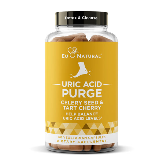 Purge! Uric Acid Flush – Eat & Drink What You Want – Detox and Cleanse with Celery Seed Extract Eu NaturalAU supplements