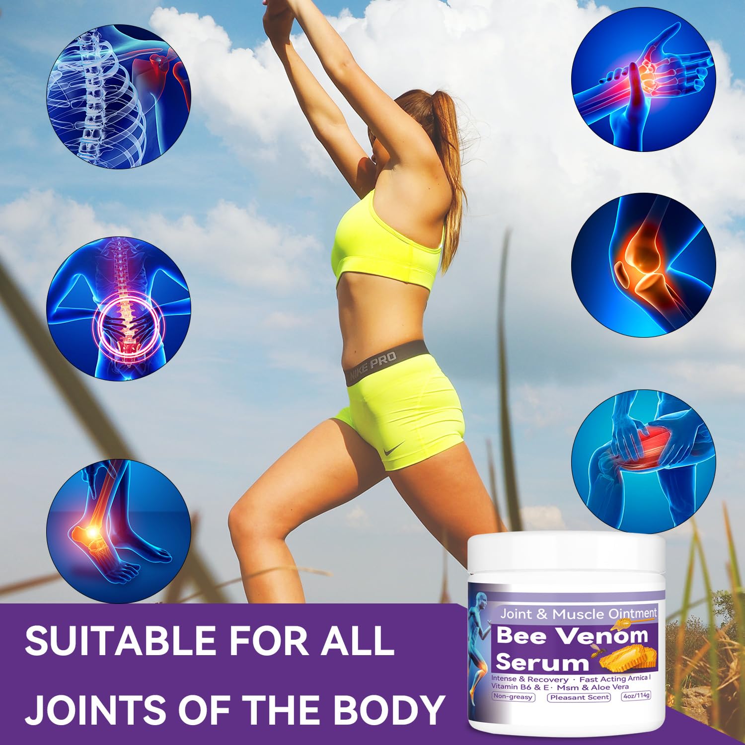 Cedonivor Bee Venom Joint Cream, Joint & Muscle Soothing, Bee Venom Cream for Back, Knee, Hands, Neck, Feet Cedonivor Au supplements