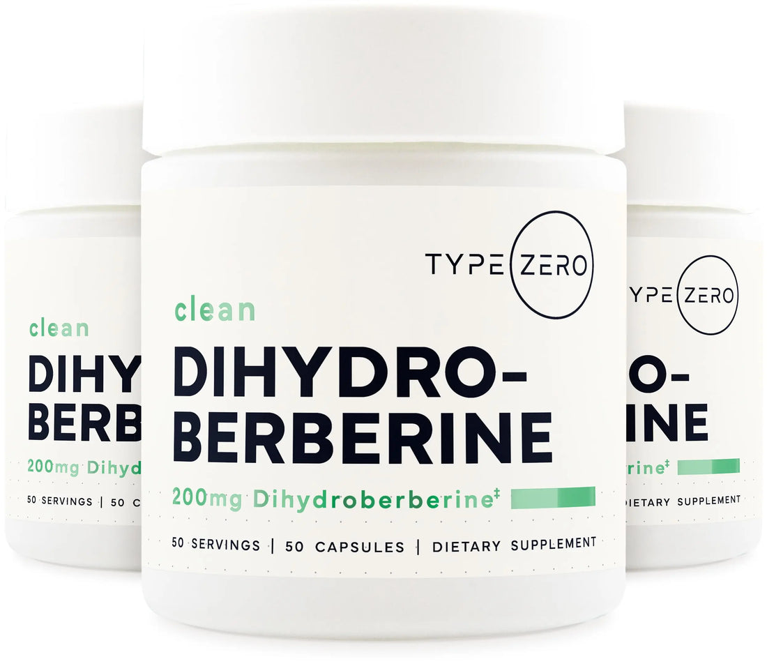 Type Zero Clean Dihydroberberine 200mg Capsules - 50 Capsules - GlucoVantage Dihydroberberine Supplement - Non-GMO & Gluten Free Type Zero Au supplements