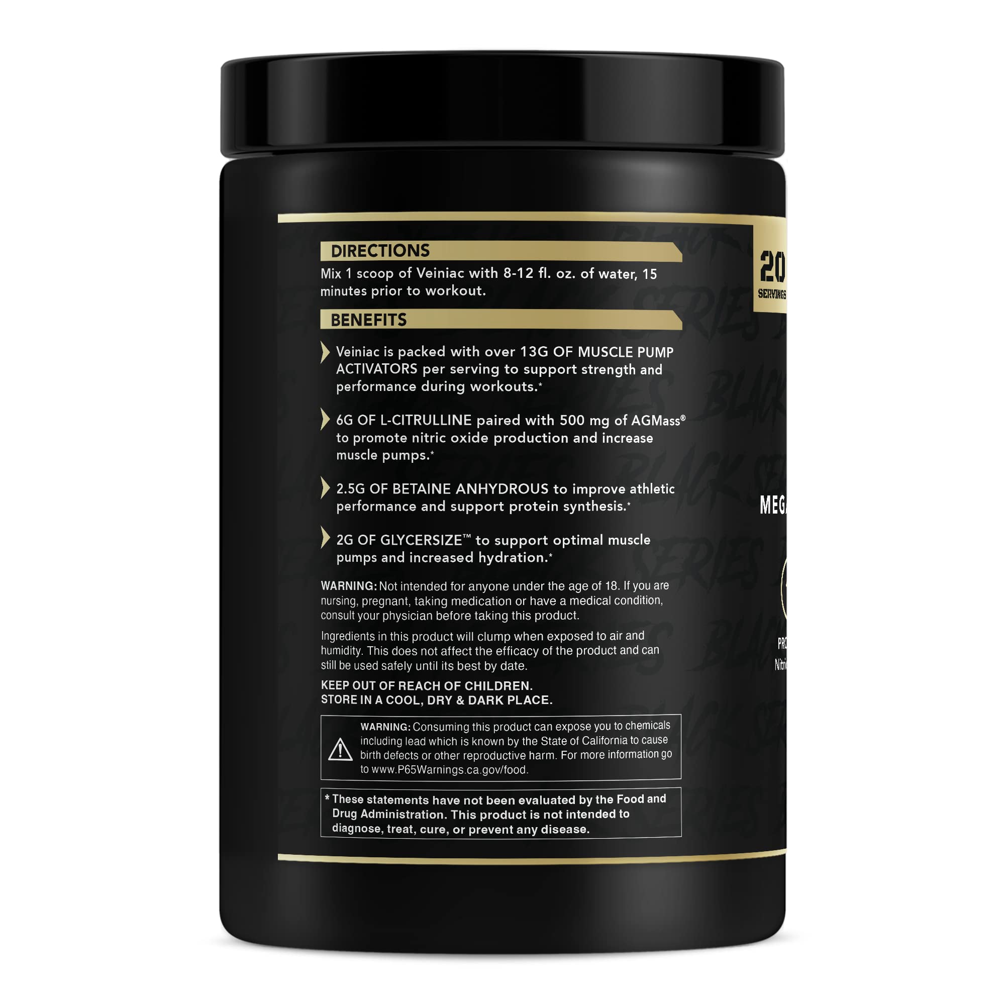 Anabolic Warfare Veiniac Muscle Pump Activator Supplement Stimulant Free Pre-Workout Anabolic Warfare Au supplements