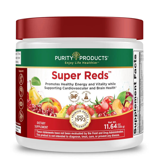 Purity Products Super Reds Powder Phytonutrient Superfood Drink Mix w/FloraGLO Lutein - Phytonutrient Blend containing Polyphenols, Antioxidants & More - 330 Grams - 30 Day Supply Purity ProductsAU supplements