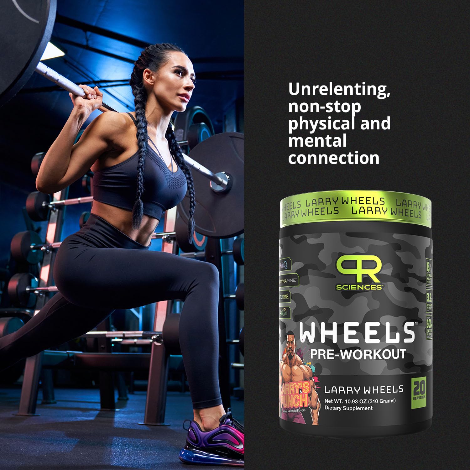 Larry Wheels' PR Preworkout - Enhance Performance with 6g Citrulline, 3.2g Beta Alanine PR Sciences Au supplements
