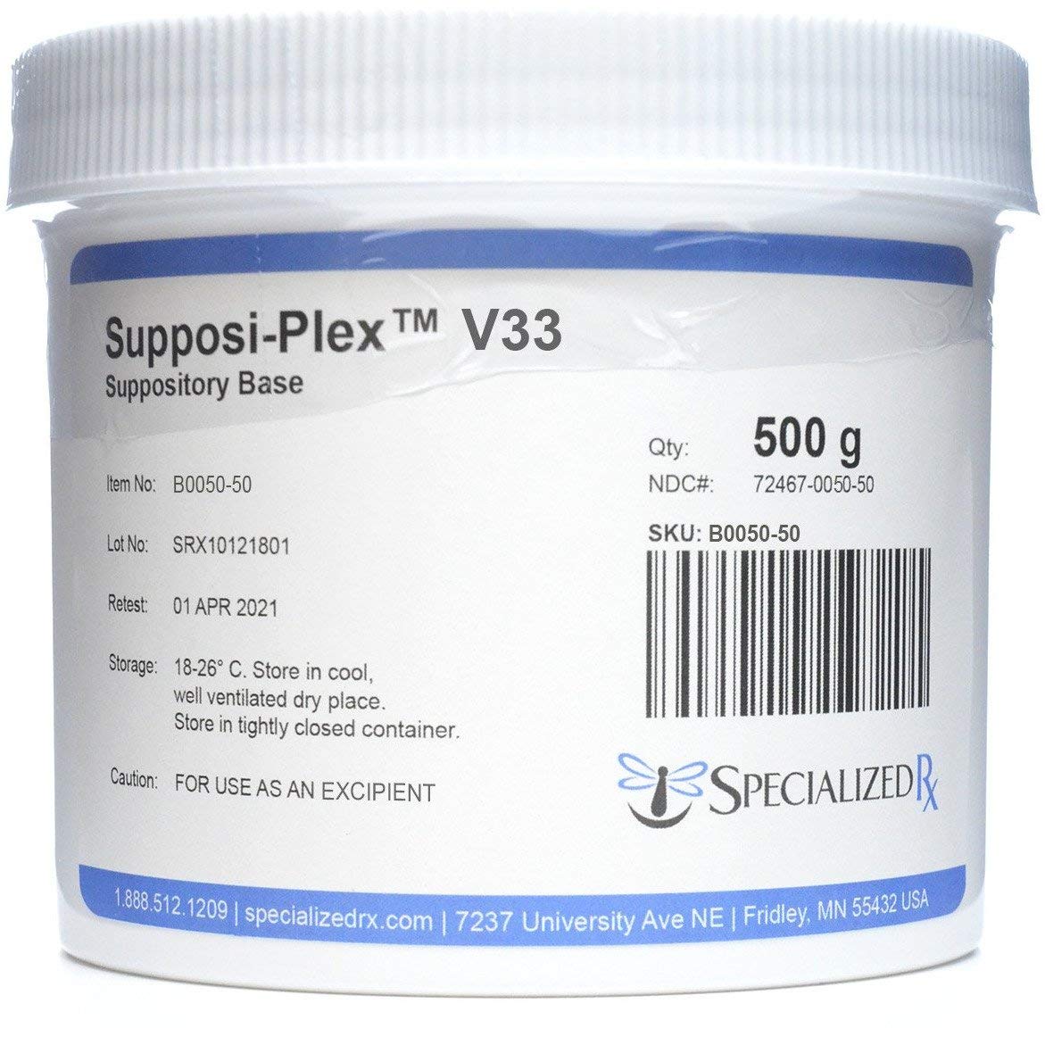 Supposi-Plex™ V33 Suppository Base (500g) SpecializedRx Au supplements