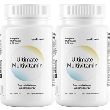 envitamin Ultimate Multivitamin Multimineral and Superfood with 42 Fruit and Vegetable Blend, 60 Count (Ultimate 2 Pack) envitamin Au supplements