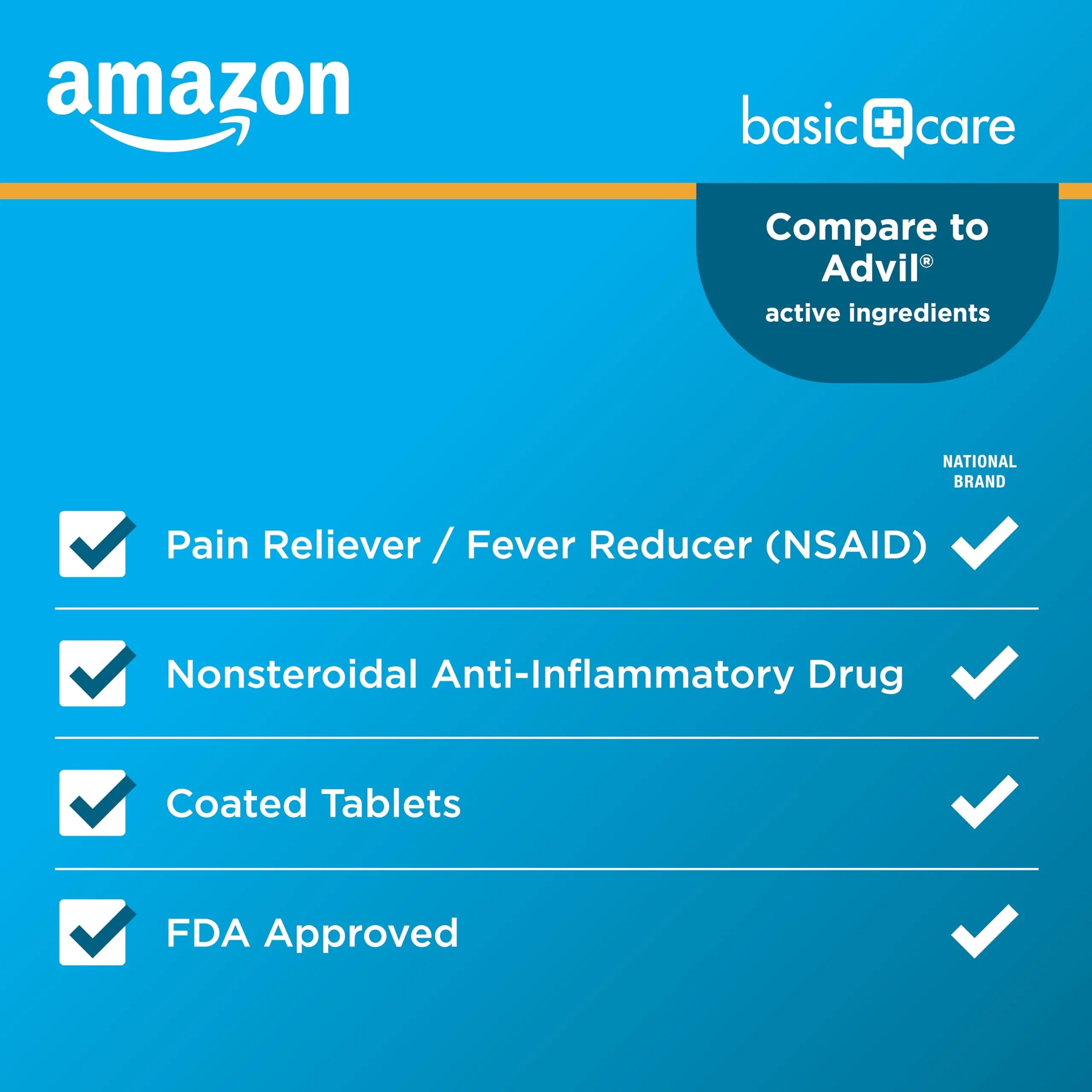 Basic Care Ibuprofen Tablets, 500 Count Amazon Basic Care Au supplements