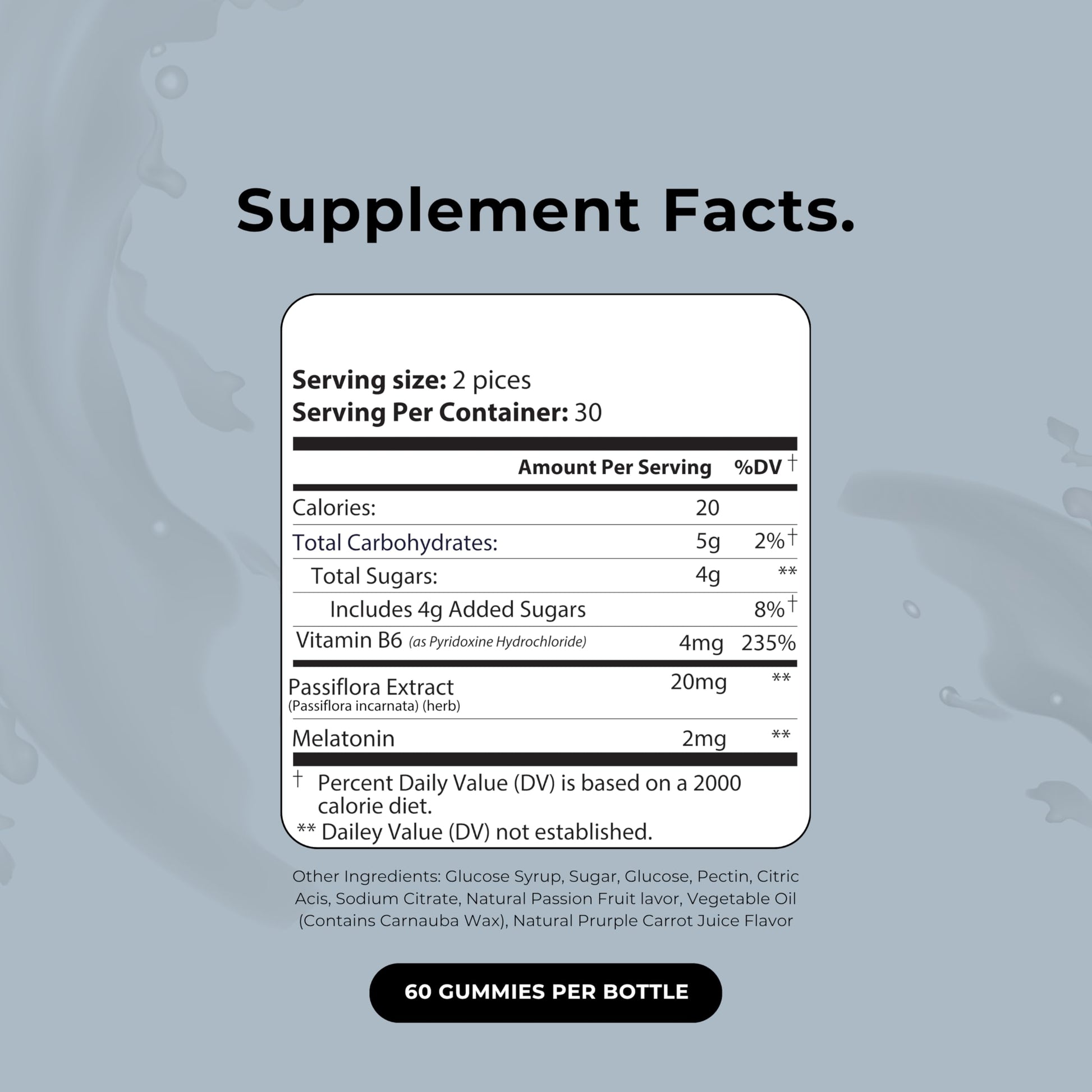 Up&Down Supplements Sleep Well Gummies | Deeper Sleep, Relaxation, Rest & Recovery Support | Melatonin, Vitamin B6 & Passionflower | Made in USA | Vegan, Non-GMO, Gluten Free | 60 Sleep Gummies Up&Down Supplements Au supplements