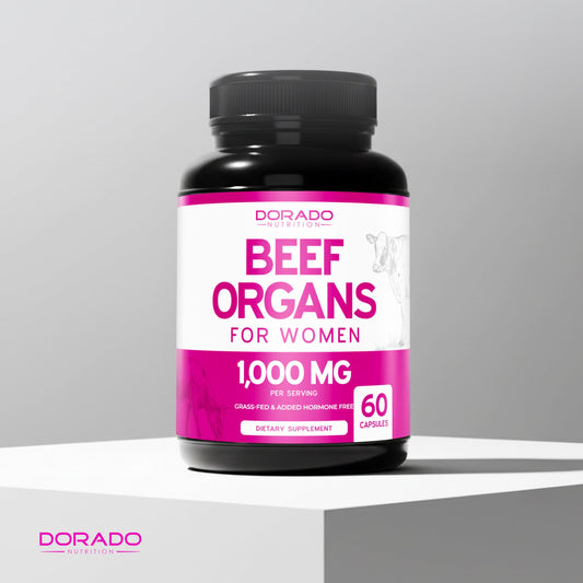 Beef Organ Supplement for Women - Grass Fed Beef Liver, Heart, Kidney & Uterus 1000mg DORADO NUTRITIONUS supplements