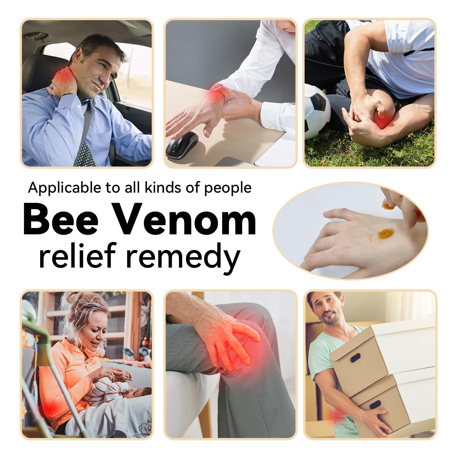 Cedonivor Bee Venom Joint Cream, Joint & Muscle Soothing, Bee Venom Cream for Back, Knee, Hands, Neck, Feet Cedonivor Au supplements