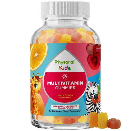 Phytoral Kids Vitamins Gummy Multivitamin Chewable - Kids Gummy Vitamins for Mood Support Natural Energy Boost PhytoralAU supplements