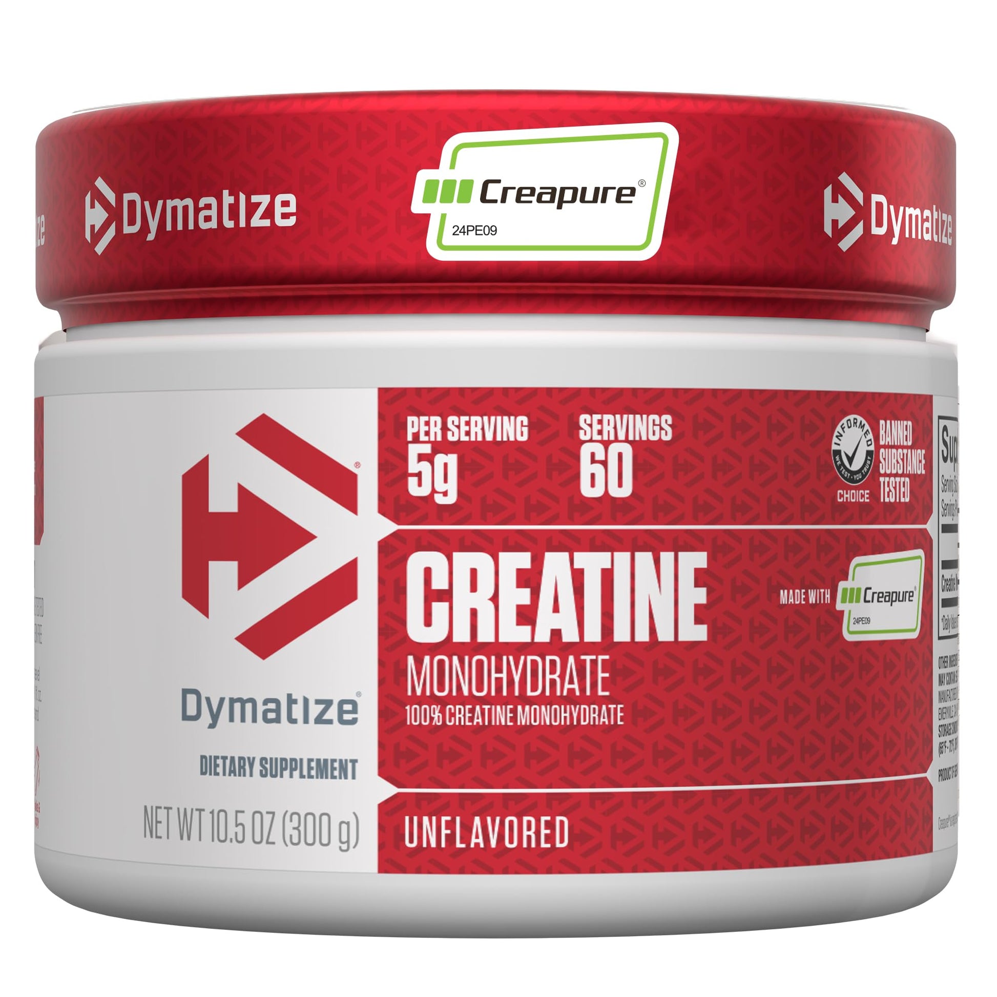 Dymatize 100% Creatine Monohydrate with Creapure, 5g Per Serving, 60 Servings (300g), Creatine for Women and Men, Gluten Free Dymatize Au supplements