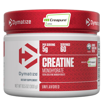 Dymatize 100% Creatine Monohydrate with Creapure, 5g Per Serving, 60 Servings (300g), Creatine for Women and Men, Gluten Free Dymatize Au supplements