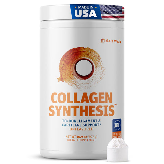 SaltWrap Collagen Synthesis - Collagen Peptides for Joints with Fortigel, Tendoforte, Best Collagen Powder for Tendons, Ligaments SaltWrapUS supplements