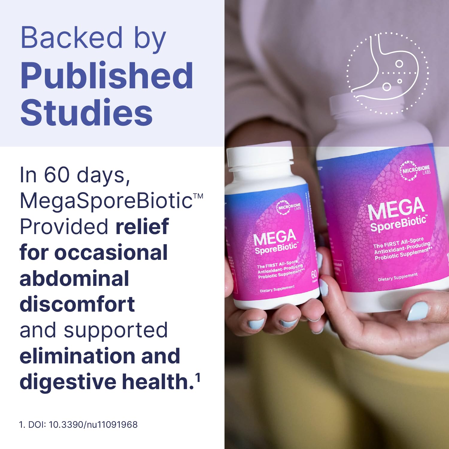 Microbiome Labs MegaSporeBiotic Probiotics for Women & Men - Spore-Based Probiotic for Gut Health & Digestive Support - Shelf-Stable, Travel-Friendly, Mens & Womens Probiotics (60 Capsules) Microbiome Labs Au supplements