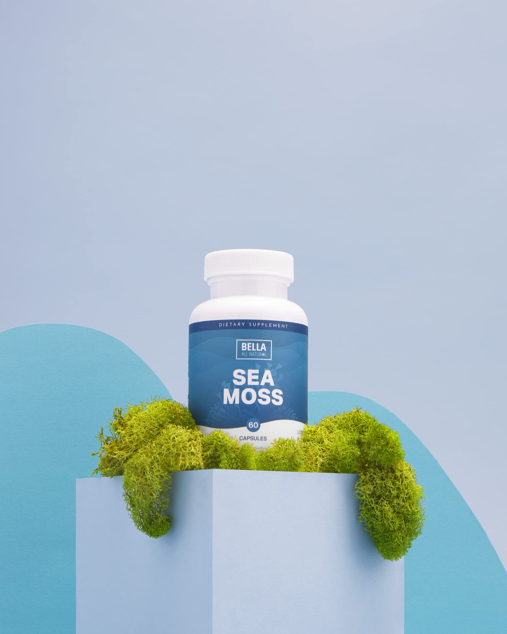Bella All Natural Sea Moss Vitamins | Pure Sea Moss | Irish Sea Moss, 60 Capsules Bella All Natural Au supplements