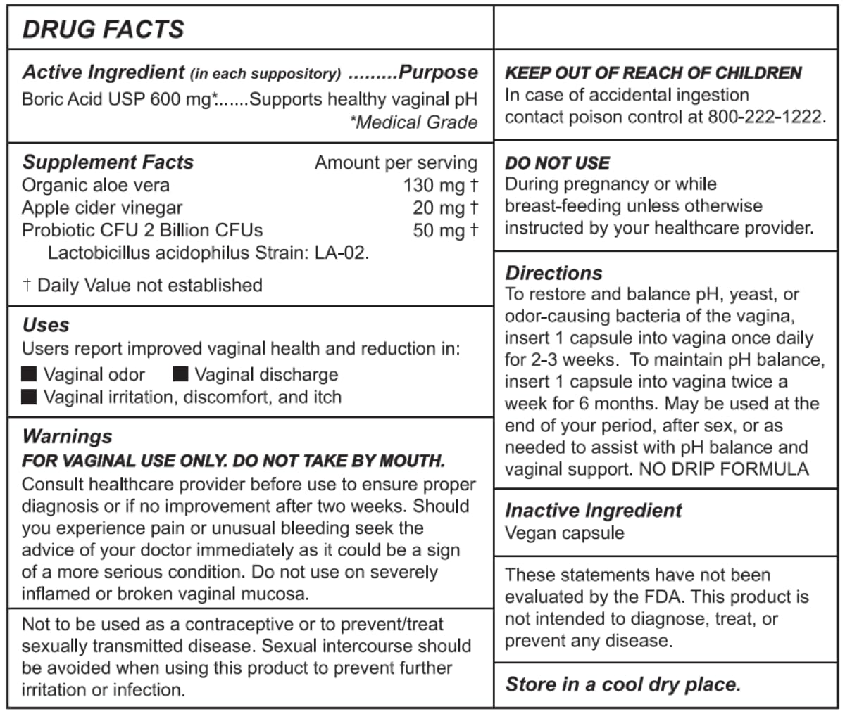 Kushae Boric Acid Suppositories with Applicator, All-Natural Boric Acid Suppositories for Women Kushae Au supplements