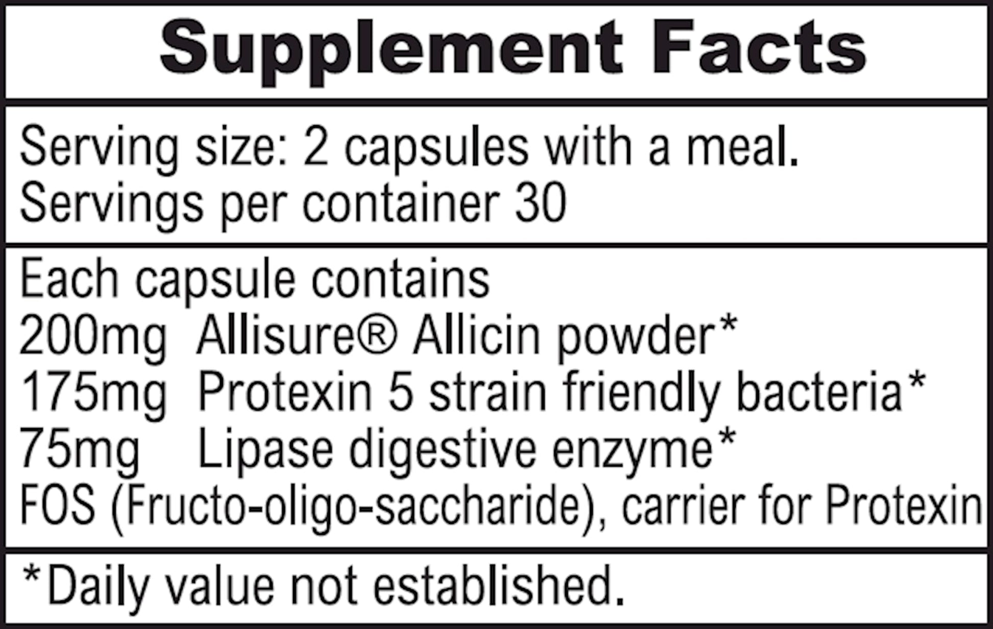 ALLIMAX Pre Pro - 60 Caps. Stabilized allicin Plus prebiotics, probiotics and Digestive enzymes. ALLIMAX Au supplements
