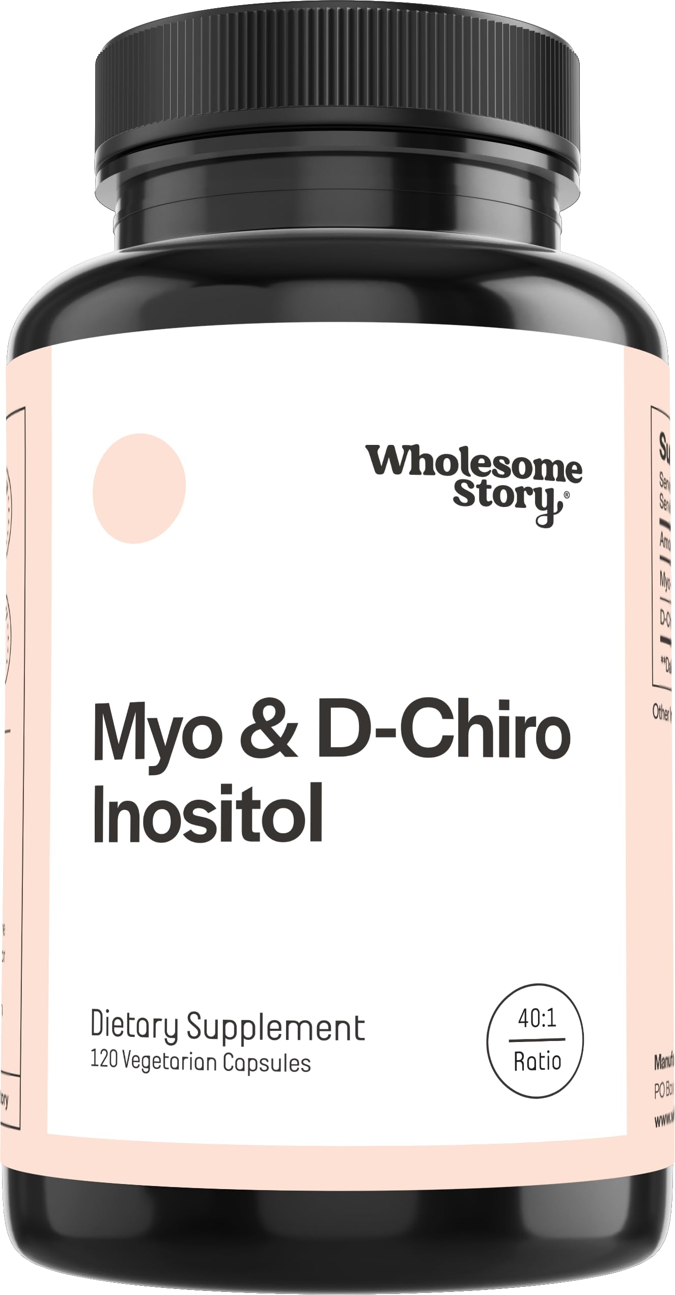 Wholesome Story Myo-Inositol & D-Chiro Inositol Supplement for Women | Fertility Supplements for Hormonal Balance & Ovarian Health Support | Myoinositol | Ideal 40:1 Ratio | 30 Servings Wholesome Story Au supplements