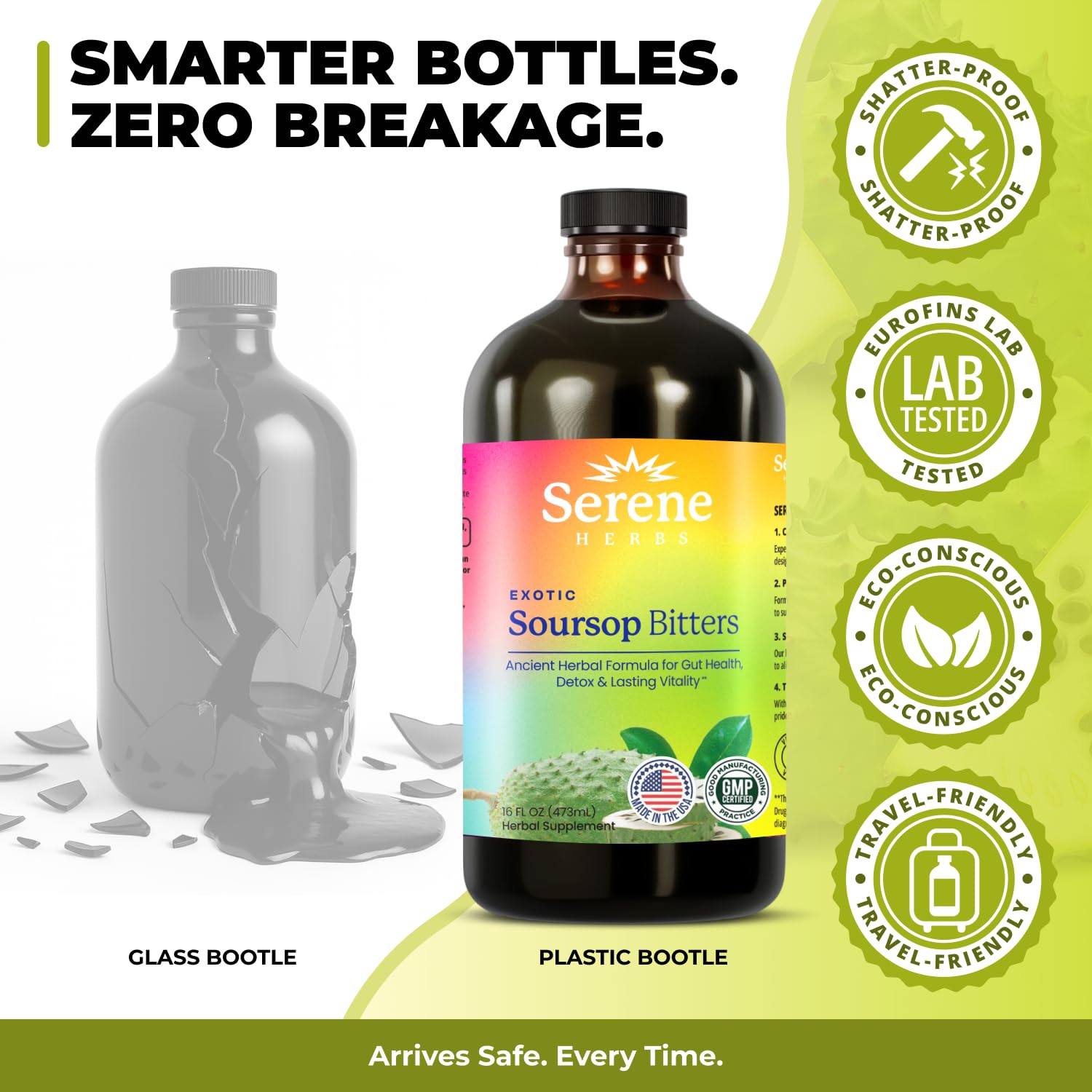 Serene Herbs Soursop Bitters Liquid & Black Seed Bundle – Organic Herbal Guanabana, 32 Servings