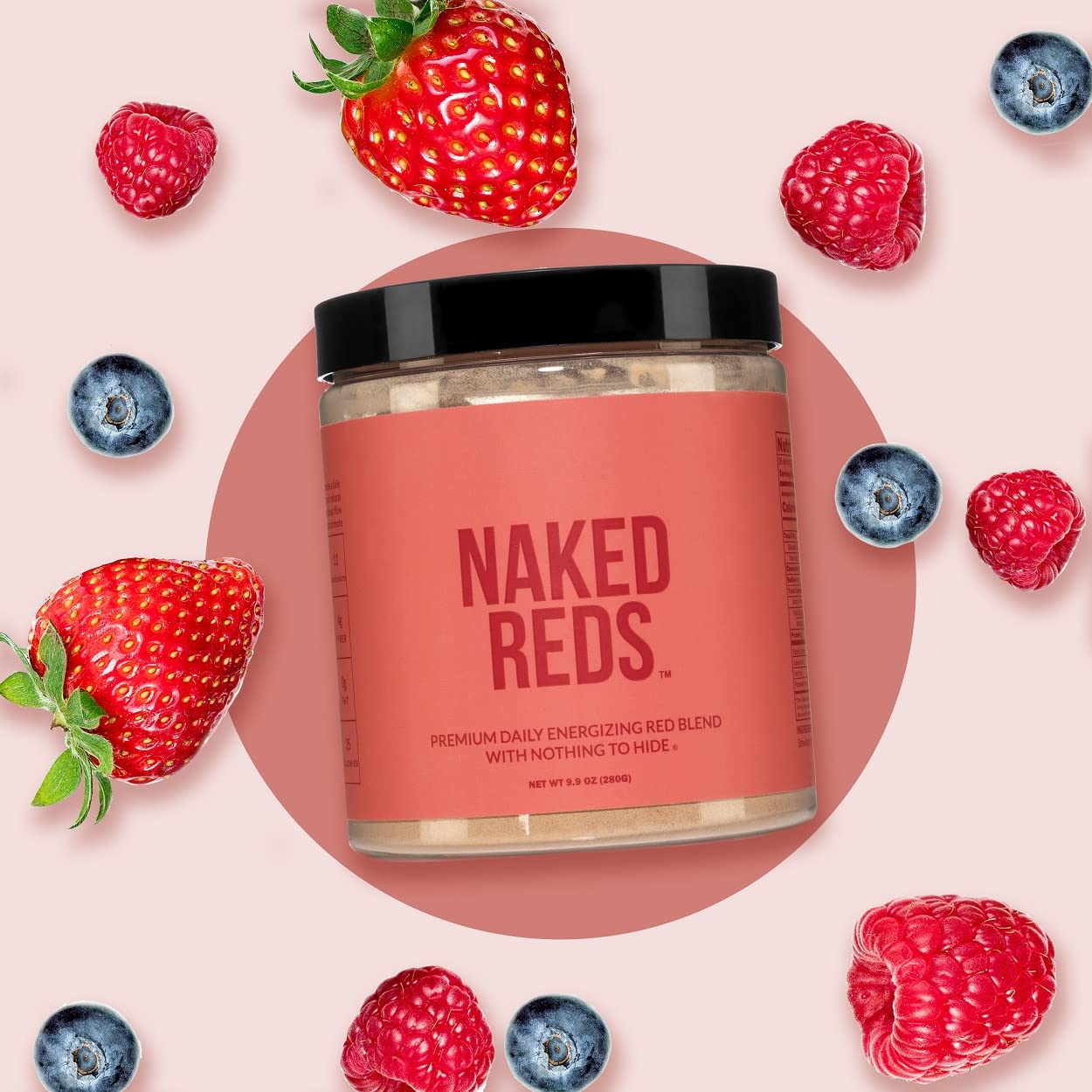 NAKED Reds Superfood Powder - Healthy, Energizing Polyphenol Fruit Powder Mix, No Fillers, No Additives, Vegan, Non-GMO, Gluten Free - 28 Servings NAKED Au supplements