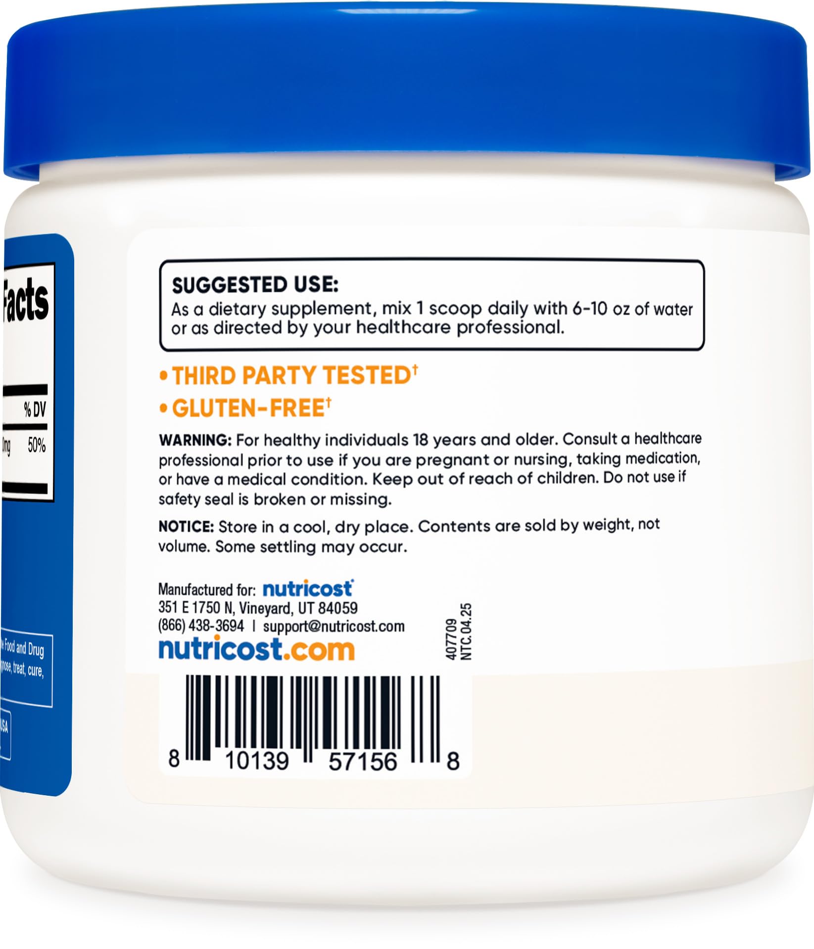 Nutricost Magnesium Glycinate Powder (250 Grams) (Unflavored) Nutricost Au supplements