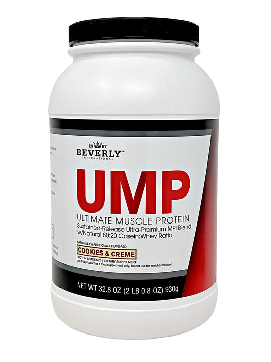 Beverly International UMP Protein Powder, Cookies & Cream. Unique Whey-Casein Ratio Builds Lean Muscle. Easy to Digest. No Bloat. (32.8 oz) 2lb .8 oz Beverly InternationalAU supplements