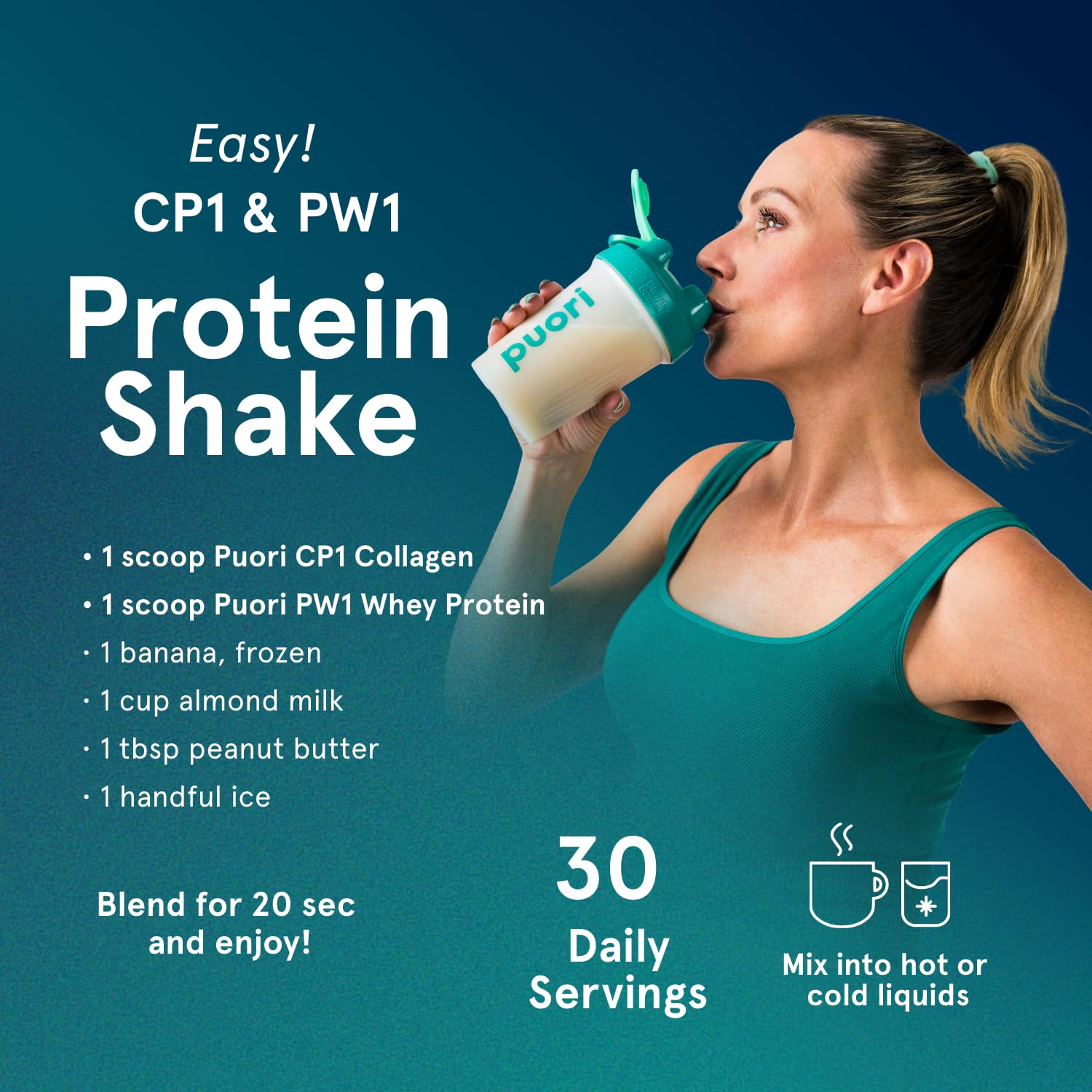 Puori CP1 Pure Collagen Hydrolysed Peptides 300g (30 Servings) Puori Au supplements