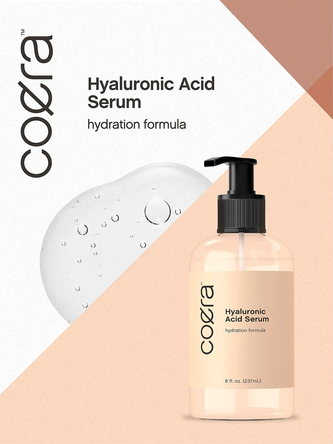 Hyaluronic Acid Serum for Face & Skin | 8 oz | Paraben & SLS Free Moisturizer | Packaging Coera uk supplements