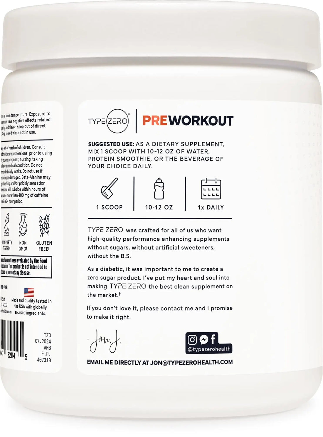 Type Zero AminoBurn - Natural Pre Workout + BCAA (Peach Mango | 30serv) Sugar Free BCAAs Amino Acids Supplement Keto and Amino Preworkout and Post Workout Drink Type Zero Au supplements