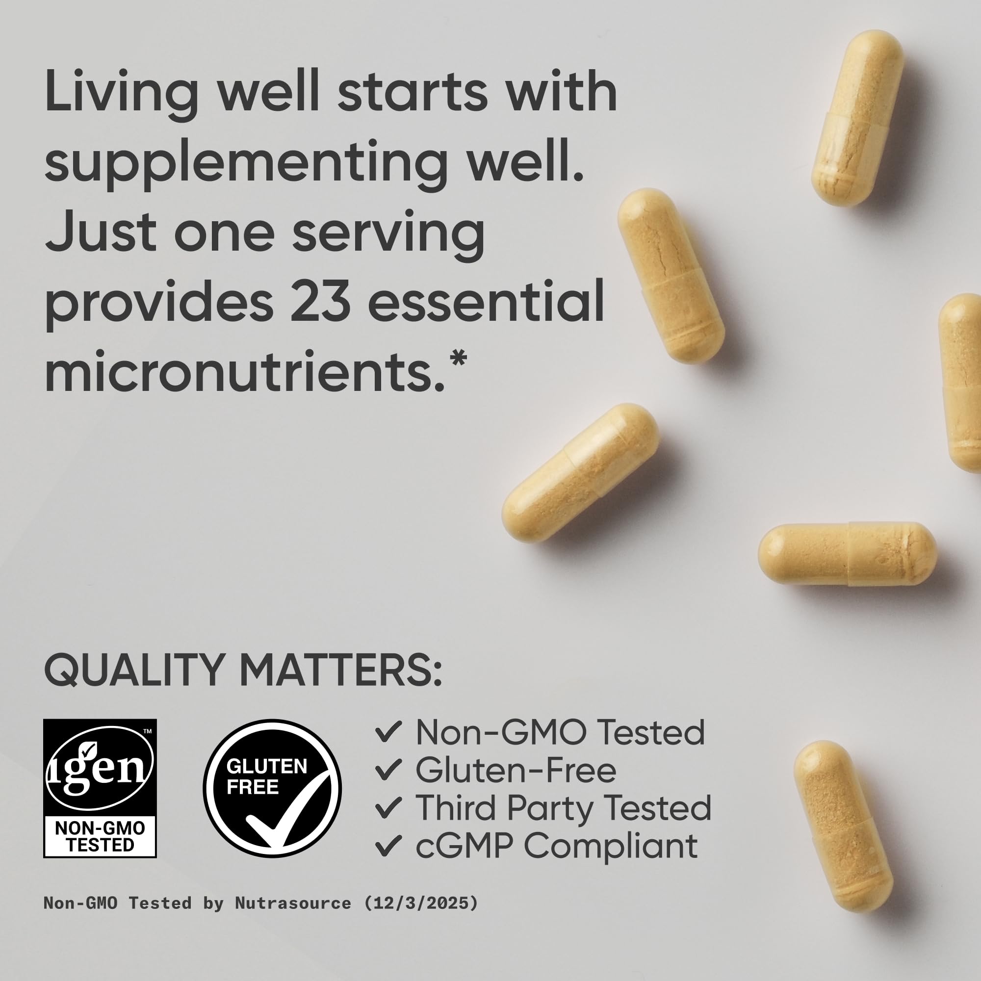 Sports Research® Multivitamin – Advanced Formula - 23 Essential Vitamins & Minerals with CoQ10 & Iodine - Daily Nutrient Support*- Non-GMO Tested & Gluten-Free -60 Veggie Capsules Sports Research Au supplements