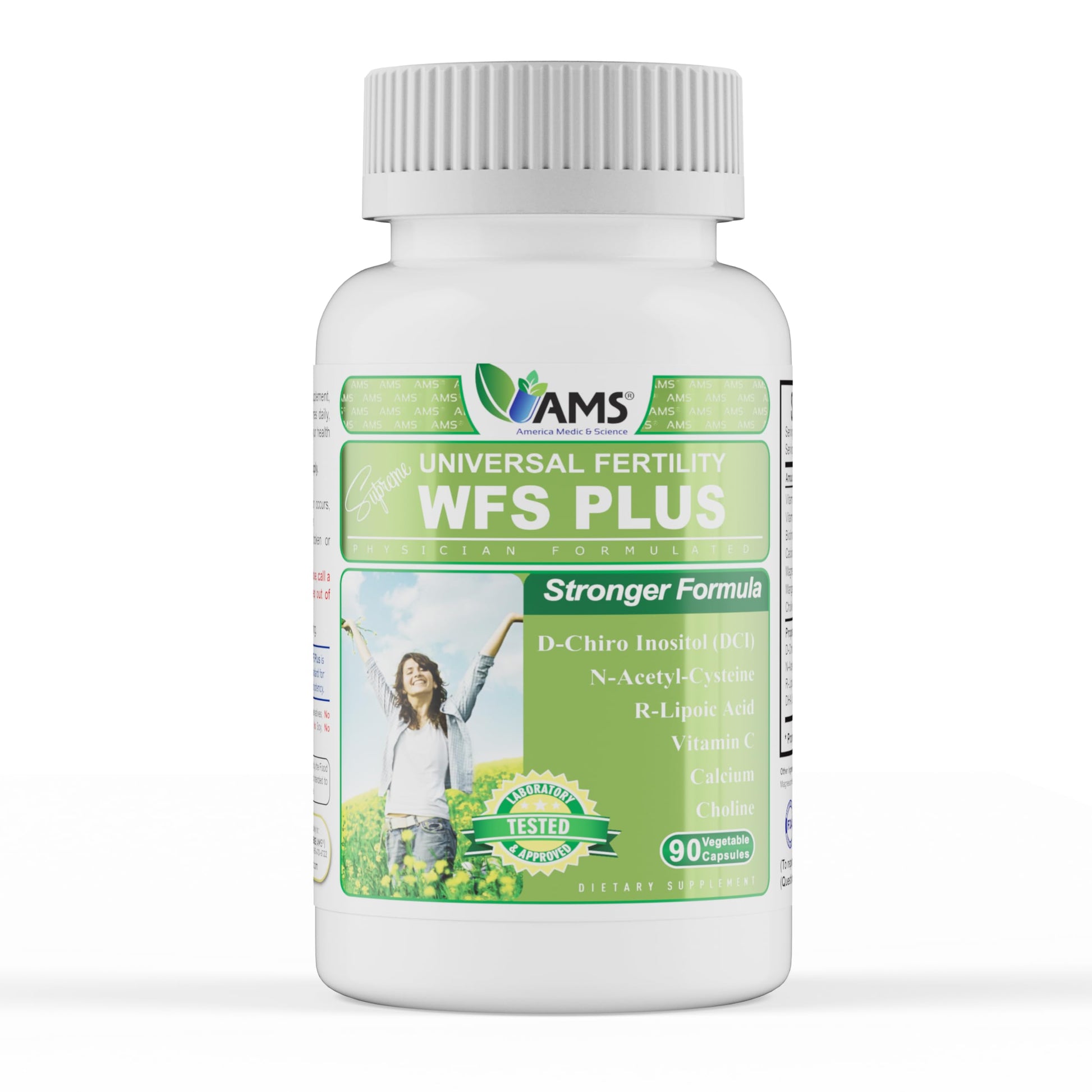 America Medic & Science WFS Plus Fertility Supplements for Women (90 Capsules) Supports Ovulatory Health | Natural Preconception Vitamins, Reproductive Aid, with D-Chiro Inositol, DHA |15-Day Supply. America Medic & Science Au supplements
