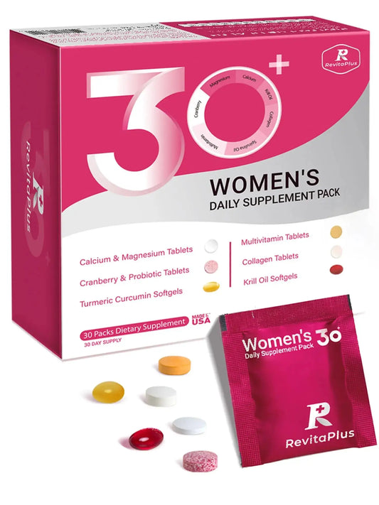 RevitaPlus Multivitamin for Women with Vitamin A,B,C,D3,E,K2,Biotin, Collagen,Krill Oil,Cranberries Supports Energy,Wellness,Beauty and Immune RevitaPlusAU supplements