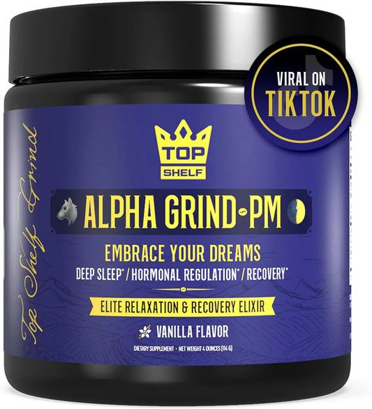 Advanced Sleep Supplement for Men, Nootropic Night Time Burner & Anabolic Recovery Join Top Shelf GrindAU supplements