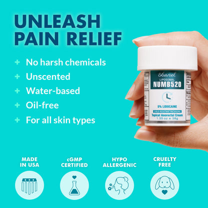 Ebanel 5% Lidocaine Numbing Cream, 2-Pack Pain Relief Burn Itch Numb Cream, Maximum Strength Topical Anesthetic with Allantoin, Vitamin E for Local and Anorectal Uses, Hemorrhoid Treatment Ebanel buy supplements Au