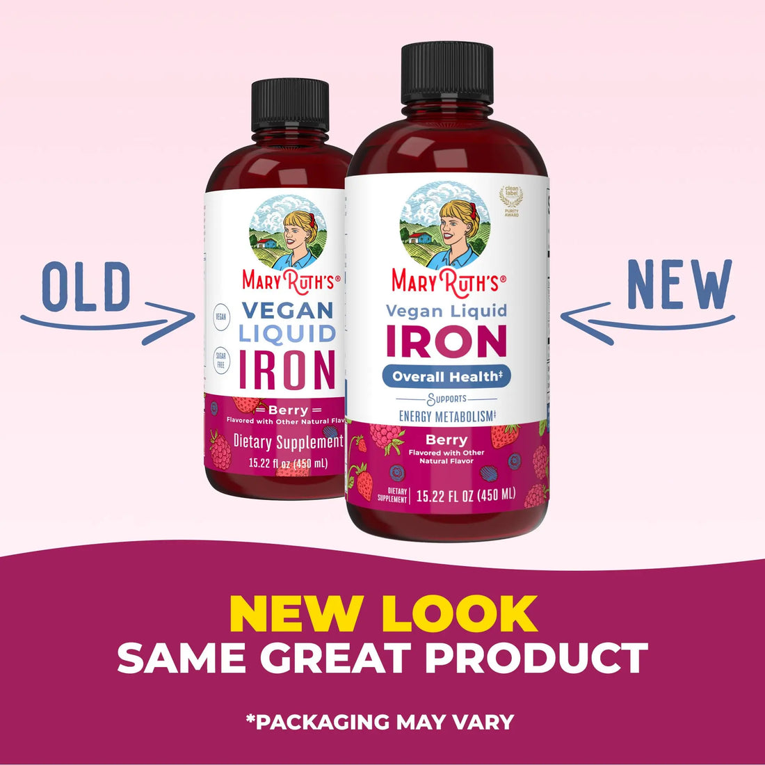 Iron Supplement for Women Men & Kids | Liquid Iron Supplement for Women Men & Kids | Iron for Healthy Blood & Oxygen | Ages 4 & Up | Sugar Free | Vegan | Non-GMO | Gluten Free | 15.22 Fl Oz MARYRUTH'S Au supplements