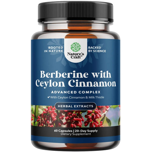 Balancing Berberine Plus 1200mg Per Serving Complex - Antioxidant Berberine with Ceylon Natures CraftAU supplements