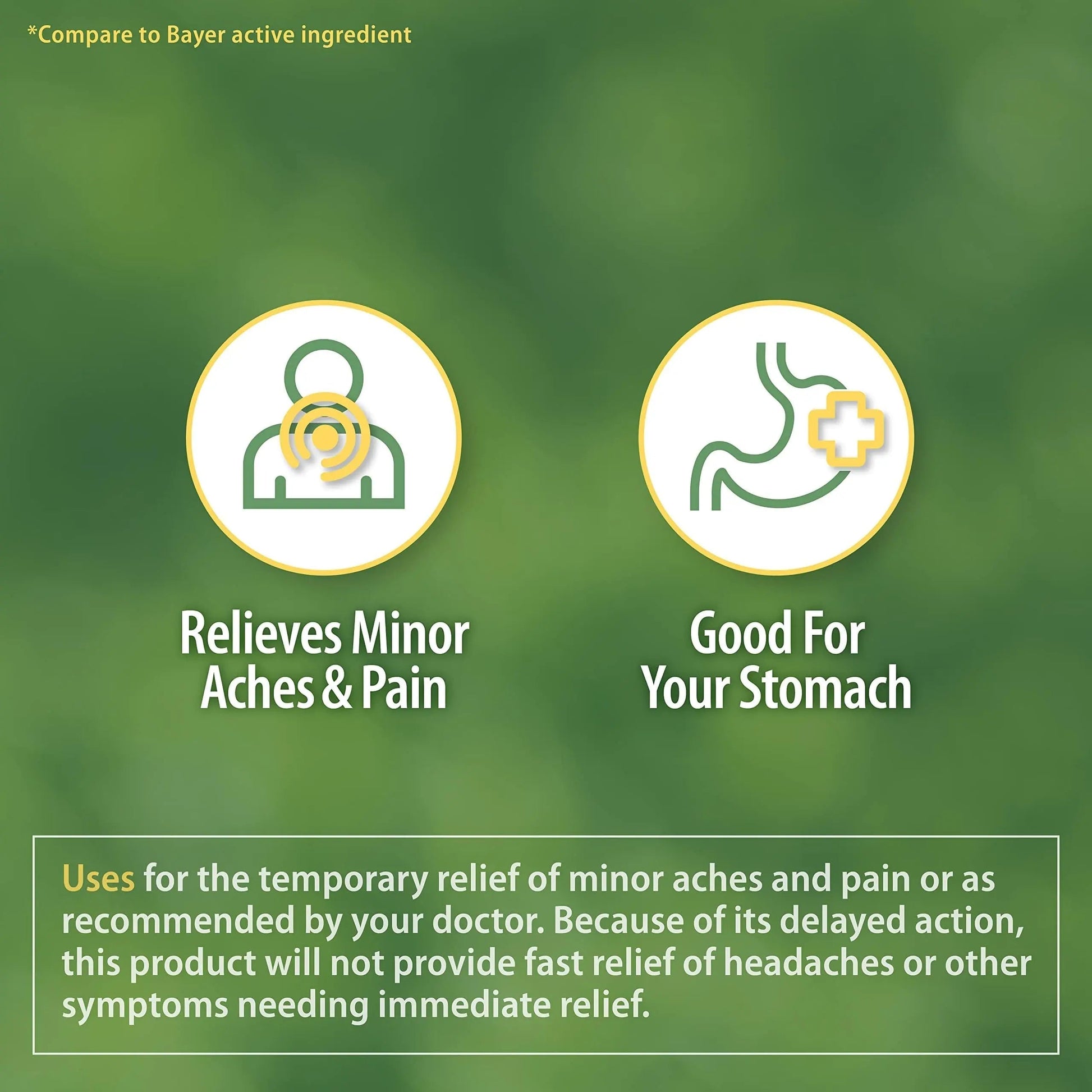 HealthA2Z® Aspirin 81 mg | Low Strength | Enteric Coated | Pain Relief | Reduces Minor Aches Muscle Pain & Cramps | Fever Reducer | Reduces Headache (300 Counts) HealthA2Z Au supplements