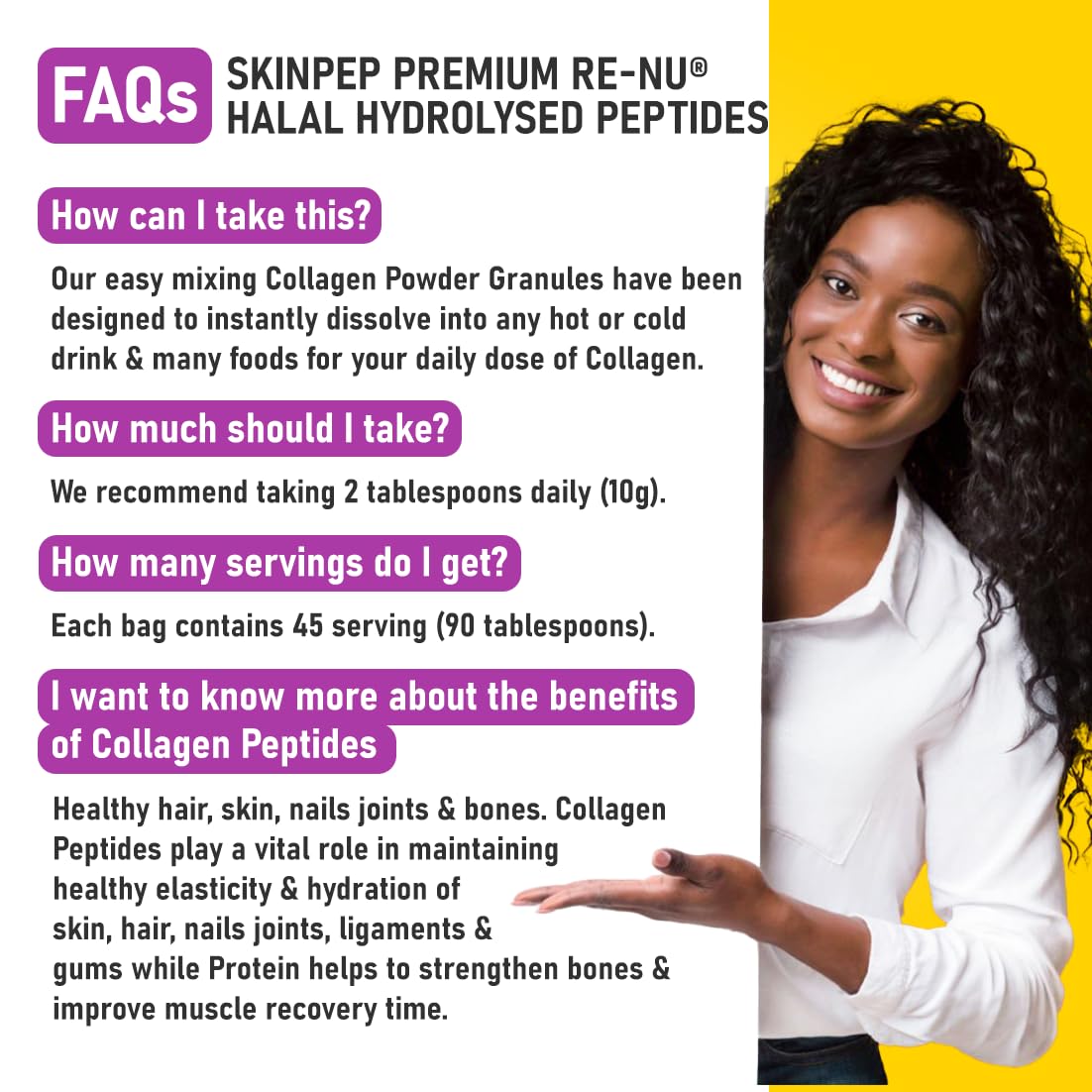 Collagen Powder, Ultra Premium Hydrolysed Bovine Collagen Peptides by SkinPep Skin Pep Au supplements