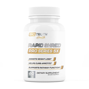 Nutrimend IQ Rapid Shred Pro Series 5X | Supports GLP-1 Pathway Function | Weight Loss Pills for Women & Fat Burner for Men + Appetite Suppressant Supplement