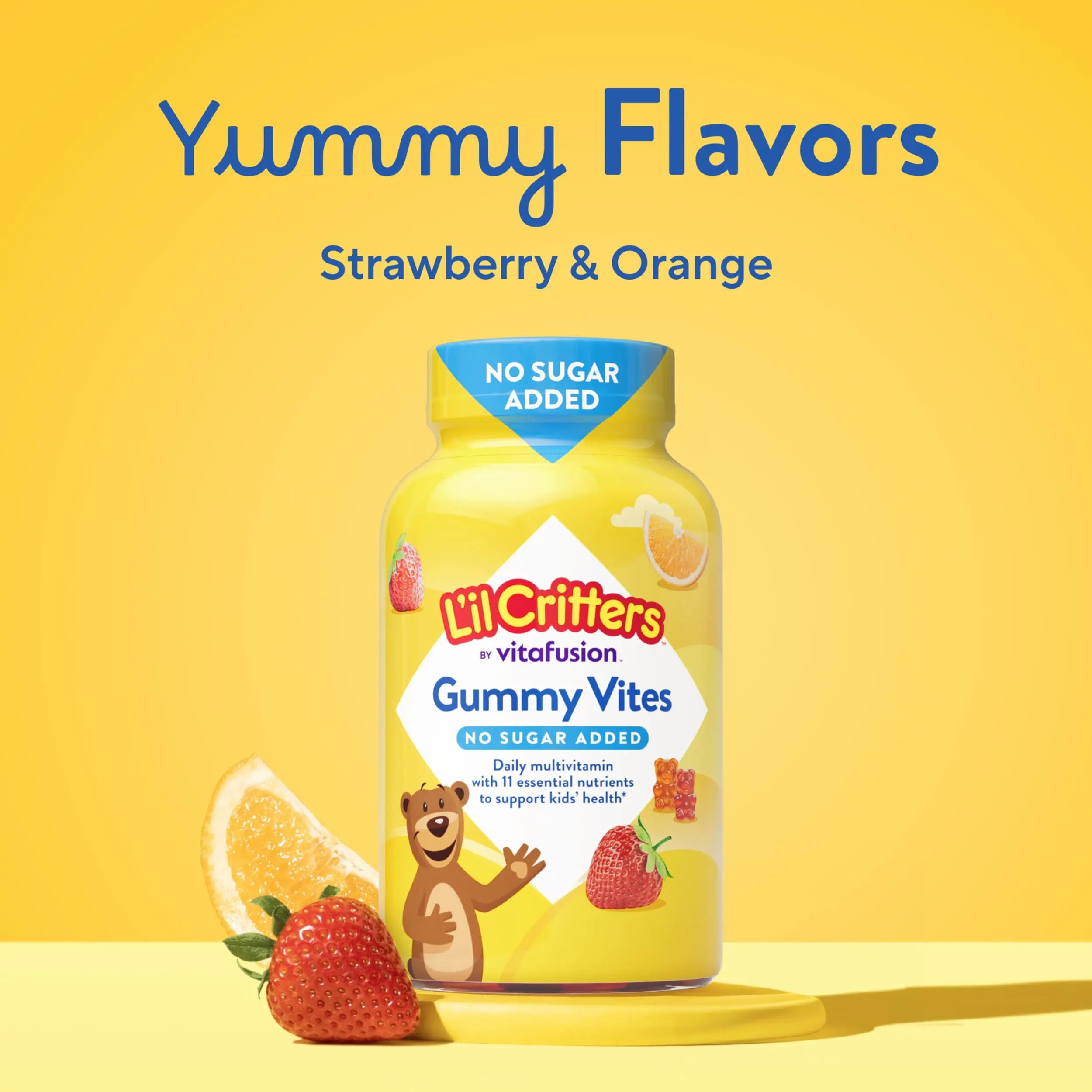 L’il Critters Gummy Vites No Sugar Added Daily Gummy Multivitamin for Ages 2+ Toddlers & Kids, Vitamin C, D3 for Immune Lil Critters Au supplements