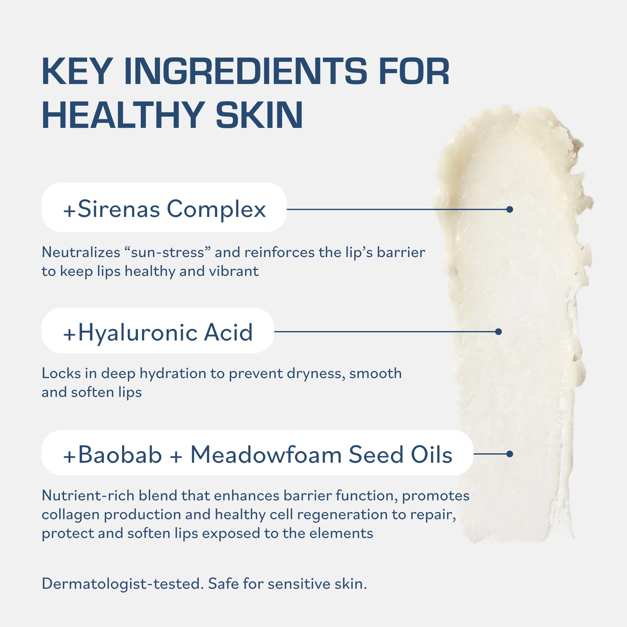 TERNS Everyday Lip Balm | Hyaluronic Acid + Baobab & Meadowfoam Oils, Algae-Powered Sirenas Complex OS, Refreshing Mint, Non-Sticky Cushion Glide, Cruelty-Free TERNS Au supplements