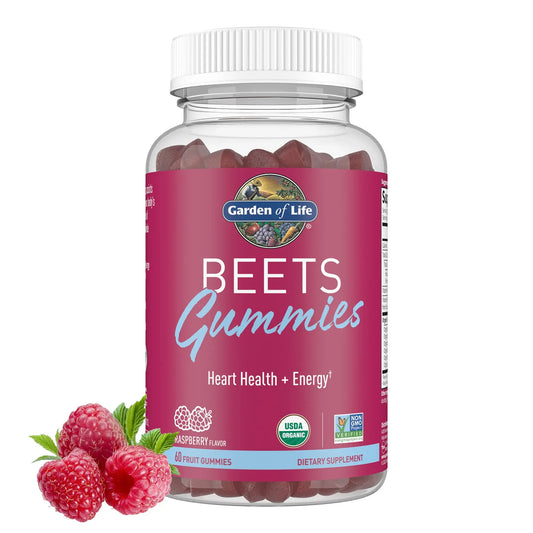 Garden of Life Organic Beet Root Gummies Made from Pectin with Antioxidants, Vitamin C, Vitamin D & B12 for Heart Health & Energy – BEETS Gummies – Vegan, Gluten Free, Non GMO, Raspberry, 30 Servings Garden of LifeAU supplements