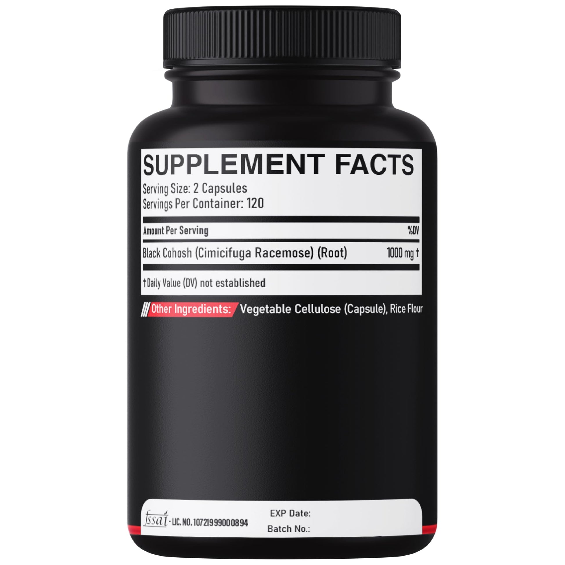 DEDICAD 1000mg Black Cohosh for Menopause Hot Flashes - 240 Capsules for 4-Month Supply - Support for Body Management, Women's Health & Immune System DEDICAD Au supplements