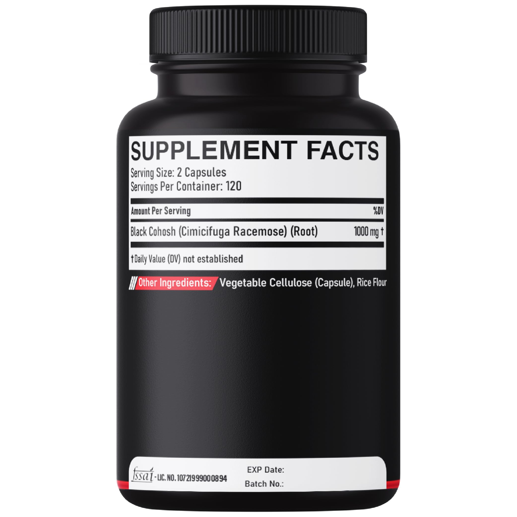 DEDICAD 1000mg Black Cohosh for Menopause Hot Flashes - 240 Capsules for 4-Month Supply - Support for Body Management, Women's Health & Immune System DEDICAD Au supplements