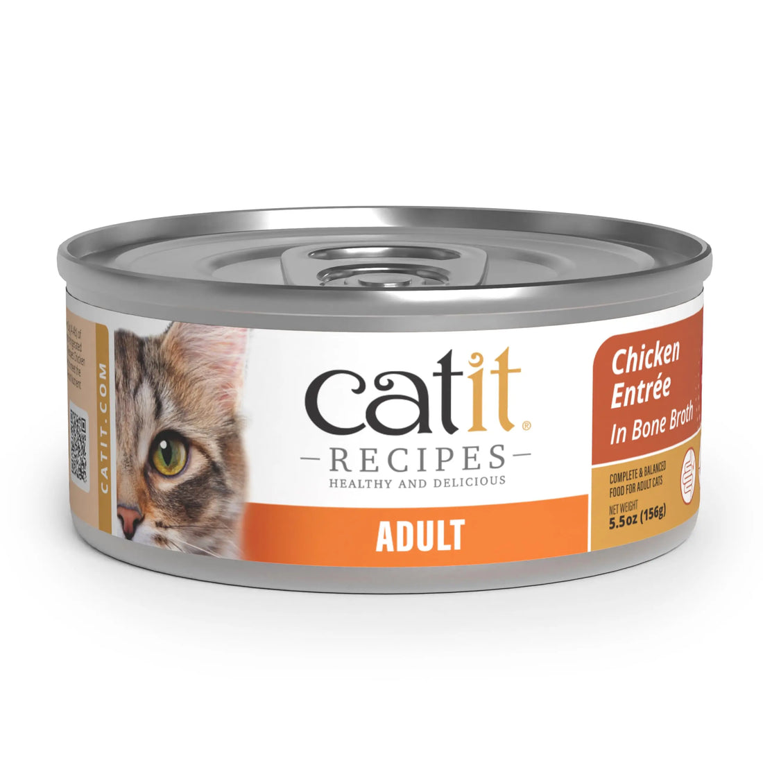 Catit Recipes Adult Chicken Entrée – High-Protein Wet Cat Food with Bone Broth Hydration, Prebiotics & Postbiotics for Gut Health, Omega-3 for Skin & Coat, and Taurine for Heart Support 3oz (12/cs) Catit uk supplements