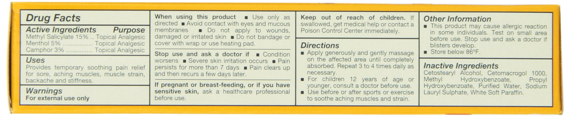 Tiger Muscle Rub Topical Analgesic Cream 2 Ounces (57 g) (Pack of 4) Tiger Balm Au supplements