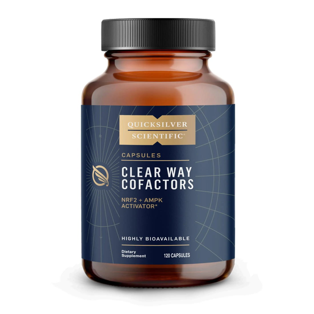 Quicksilver Scientific Clear Way Cofactors - Body Detox Cleanse Support with Vitamin B1, Dandelion Extract, Quercetin & Nattokinase Enzyme - Antioxidant Cleanse to Support Gut Health (120 Capsules) Quicksilver Scientific Au supplements