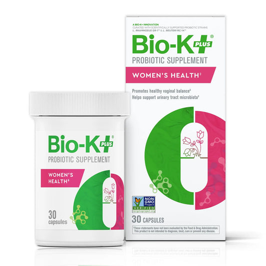 Bio-K+ Probiotic for Women support for Vaginal & Urinary Tract Health, Probiotic Supplement with 2 Billion CFU 2 Strains, Vegan, Shelf-Stable – 30 Capsules Bio-K PlusAU supplements