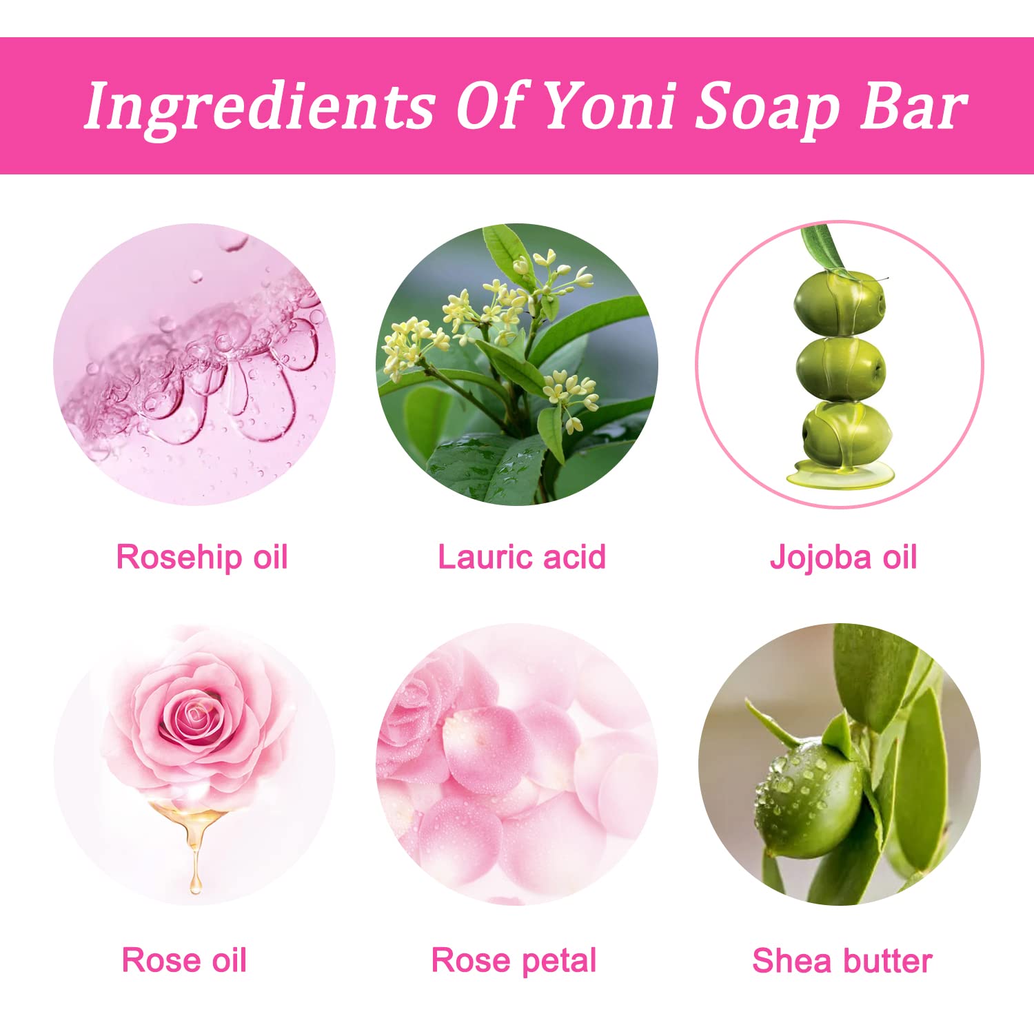 Yoni Soap Bars Vaginal Wash 2 PCS, 100% Natural Organic Yoni Bar Soap for Women Ph Balance Yoni BASSI Au supplements